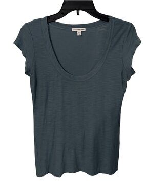 James Perse Women’s T-shirt Size 2 (fits like M US) Color Blue (azure) EUC
